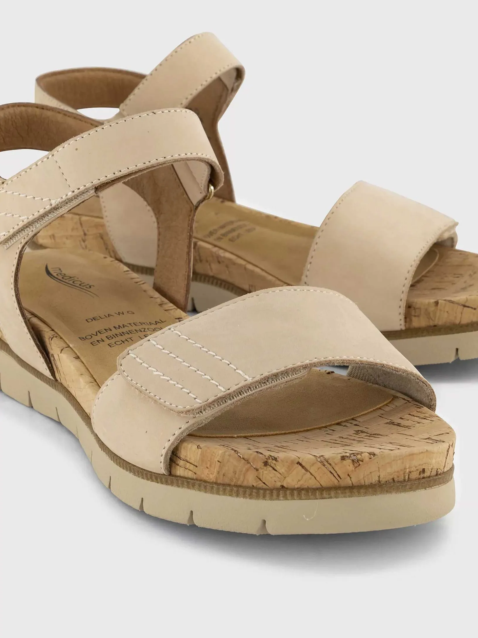 Beige Comfort Sandaal