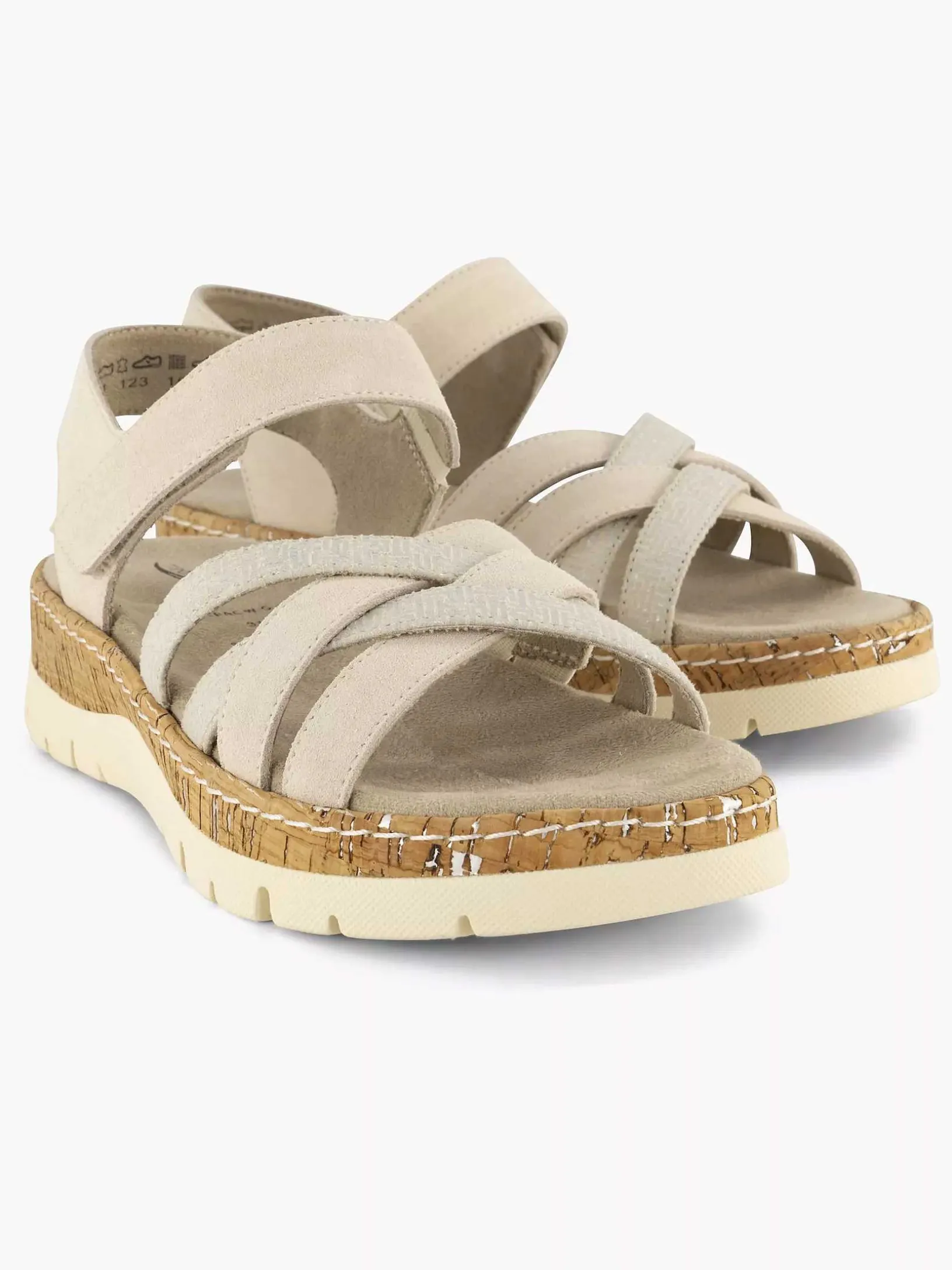 Beige Comfort Sandaal