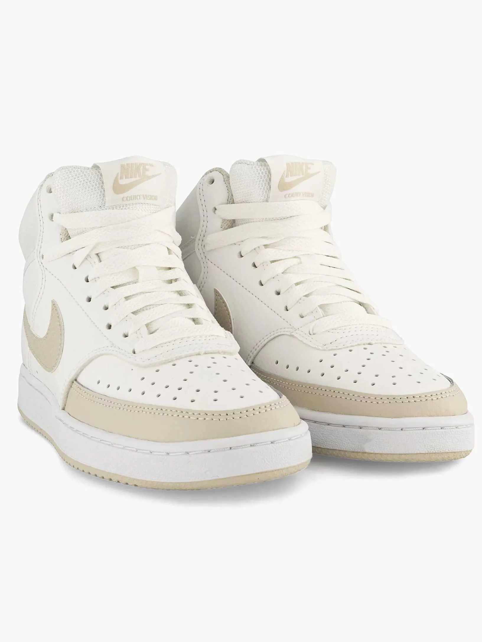 Beige Court Vision Mid