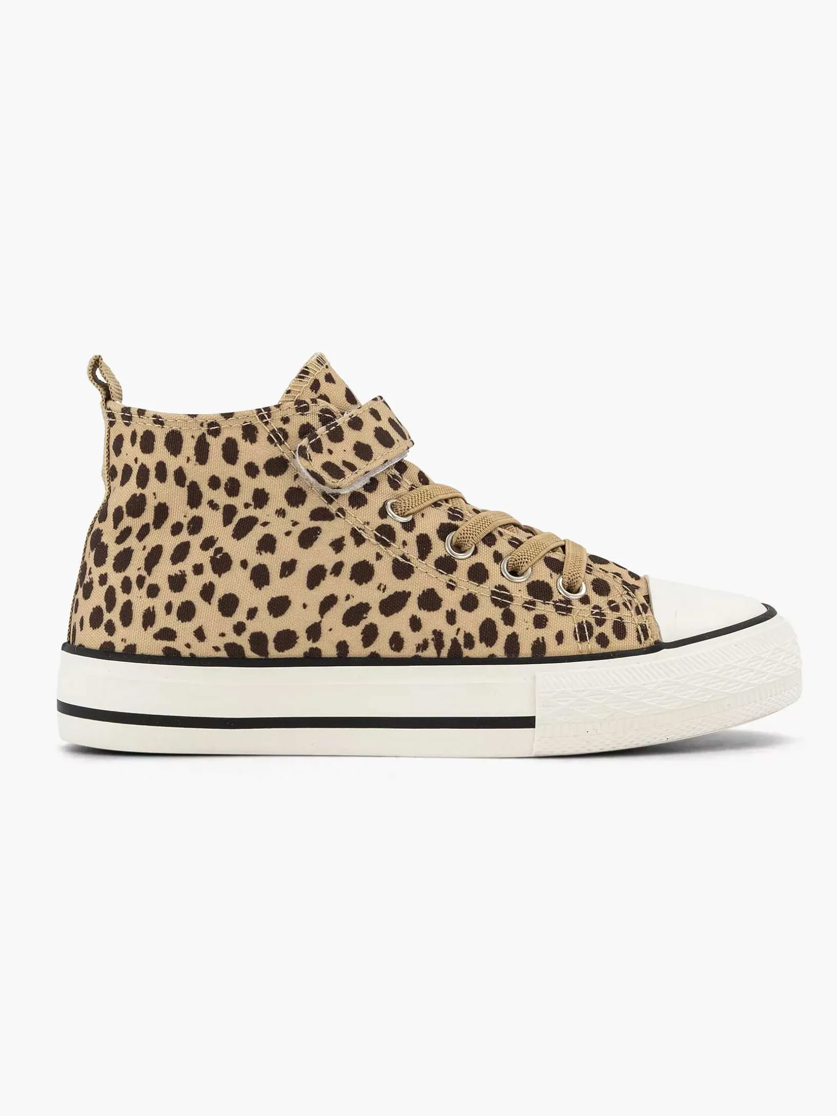 Beige Hoge Canvas Sneaker