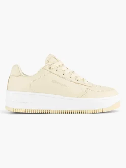 Beige Rebound Platform Low
