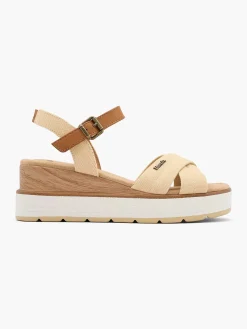Beige Sandalette Sleehak