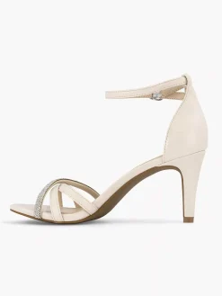 Beige Sandalette Steentjes