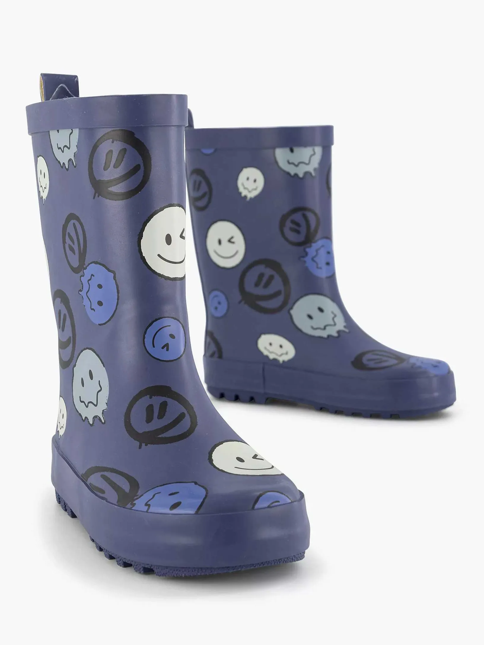 Blauwe Regenlaars Smiley