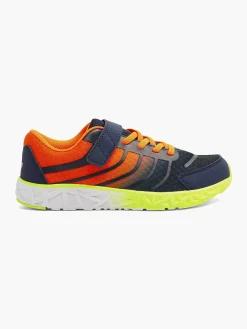 Blauwe Sneaker Elastische Veter