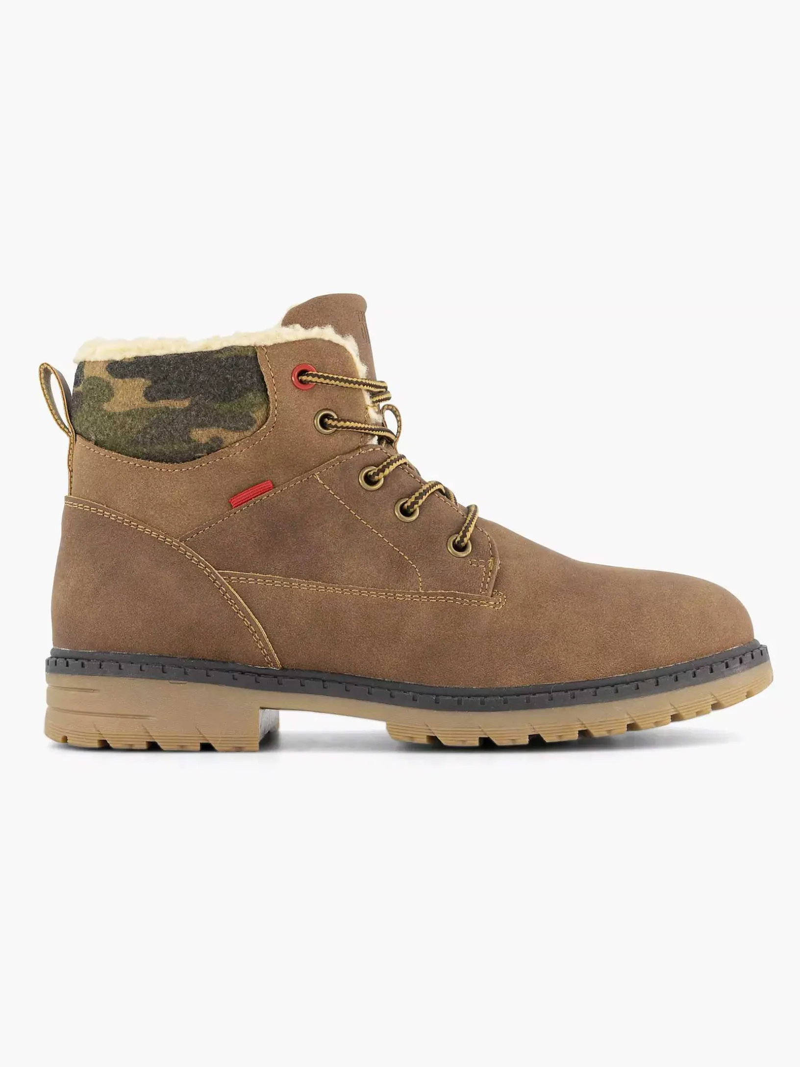 Bruine Veterboot Gevoerd