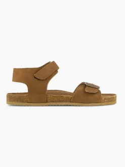 Cognac Leren Sandaal
