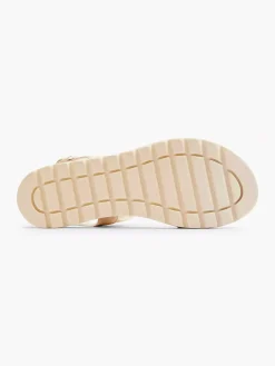 Creme Platform Sandaal