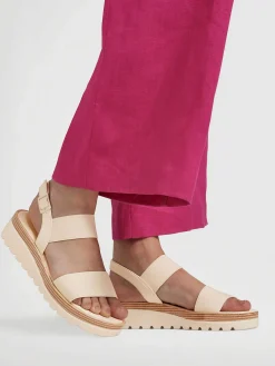 Creme Platform Sandaal