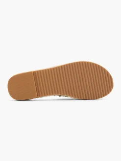 Creme Platform Slipper