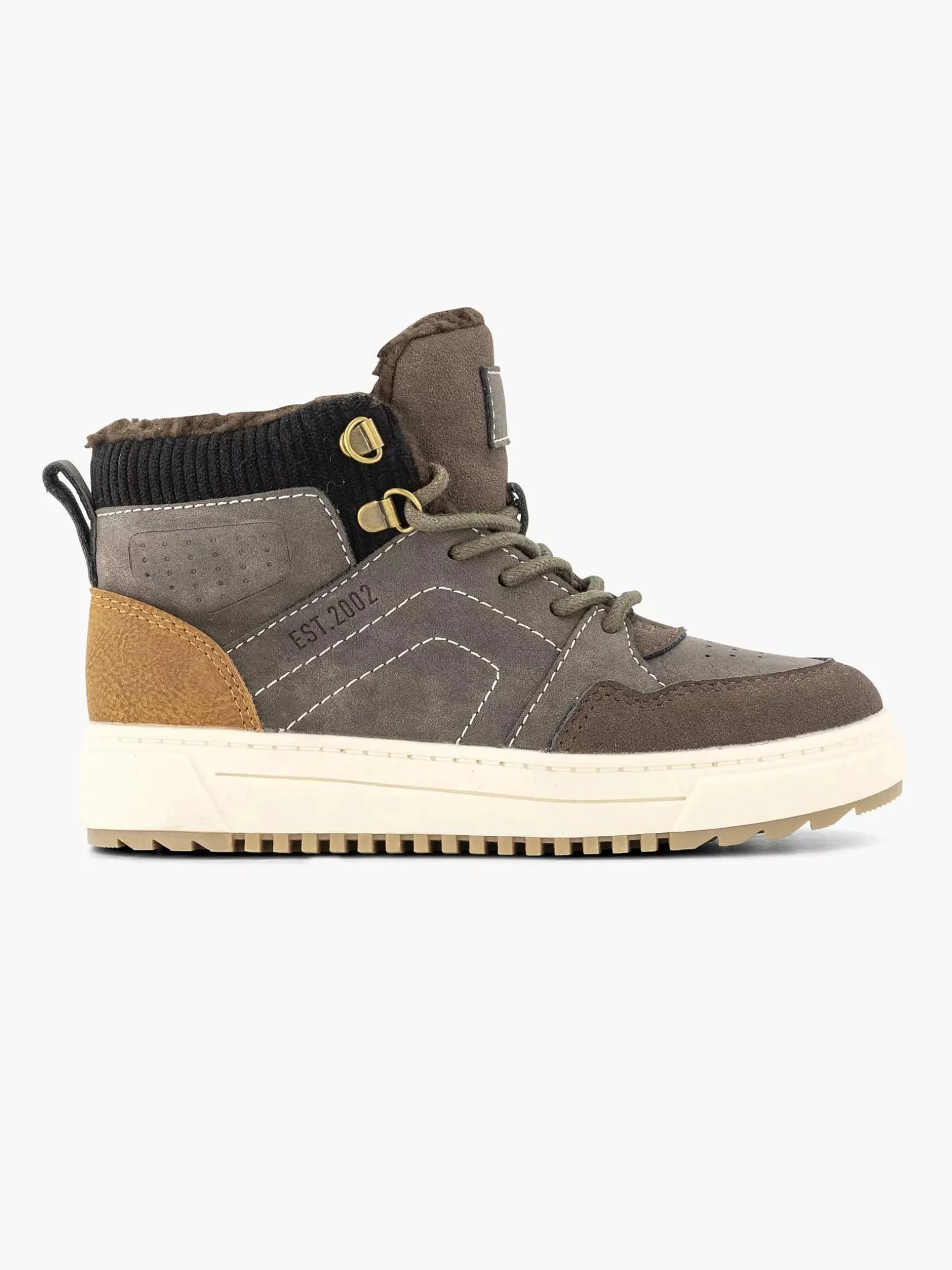 Donkerbruine Hoge Sneaker