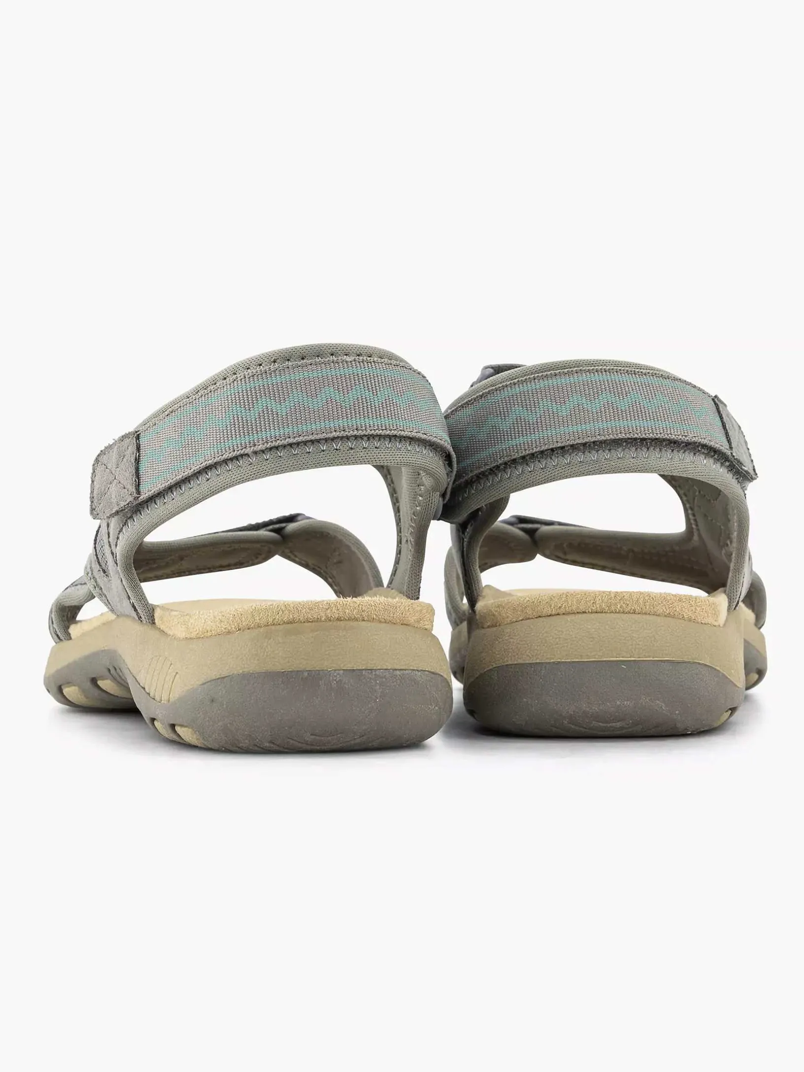 Grijze Comfort Sandaal