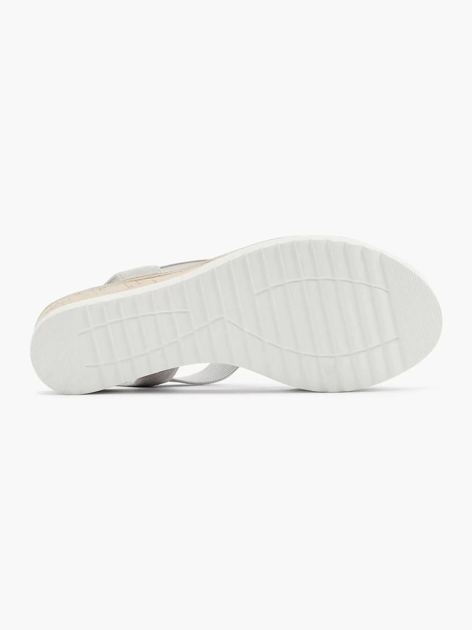 Grijze Comfort Sandalette Sleehak