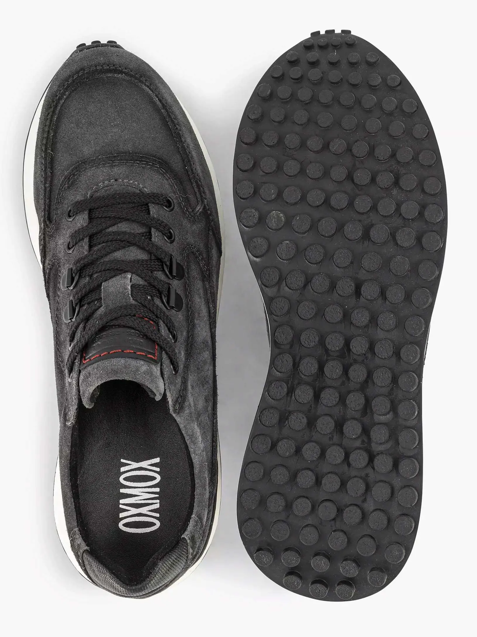 Grijze Leren Sneaker