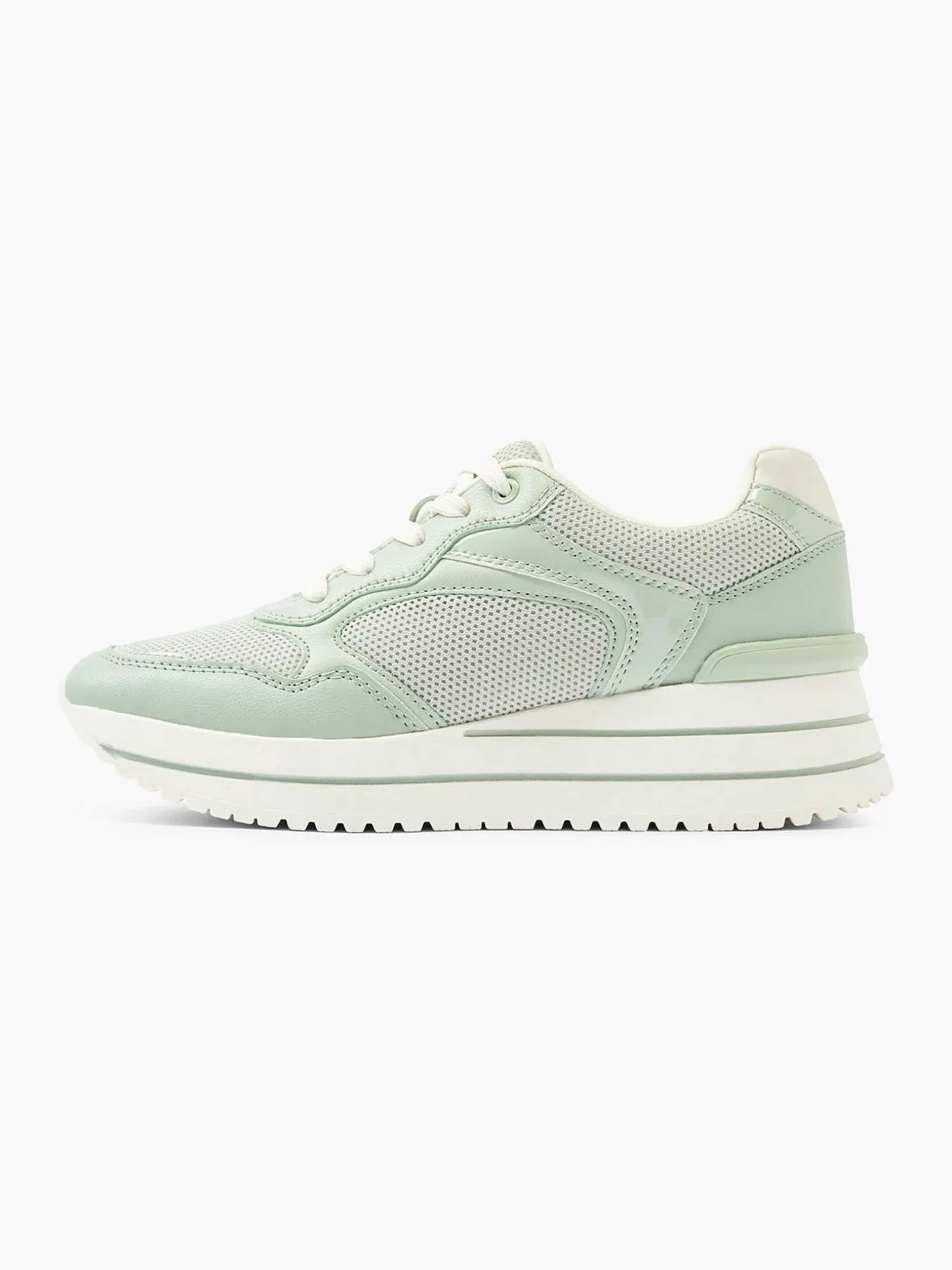 Lichtgroene Sneaker Platform