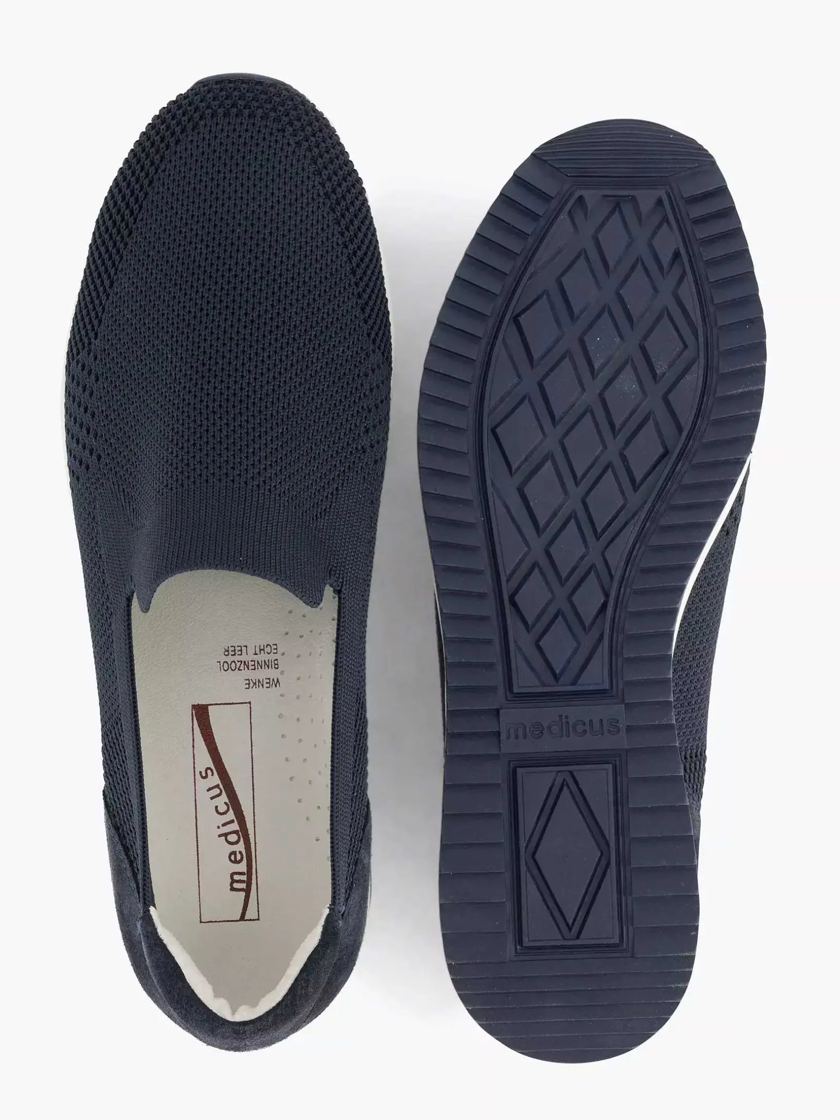 Marineblauwe Comfort Instapper