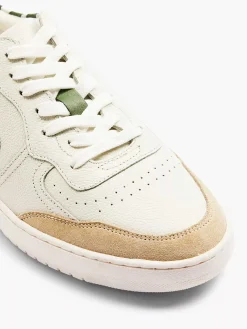 Witte Leren Retro Sneaker