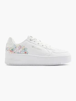 Witte Low Cut Shoe Rebound Platform