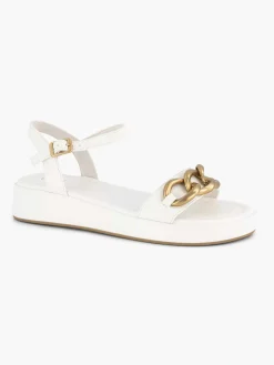 Witte Sandaal Sierketting