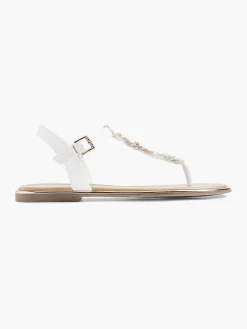 Witte Sandaal Sierketting