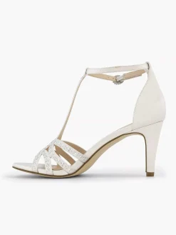 Witte Sandalette Steentjes