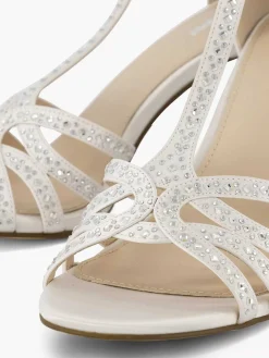 Witte Sandalette Steentjes
