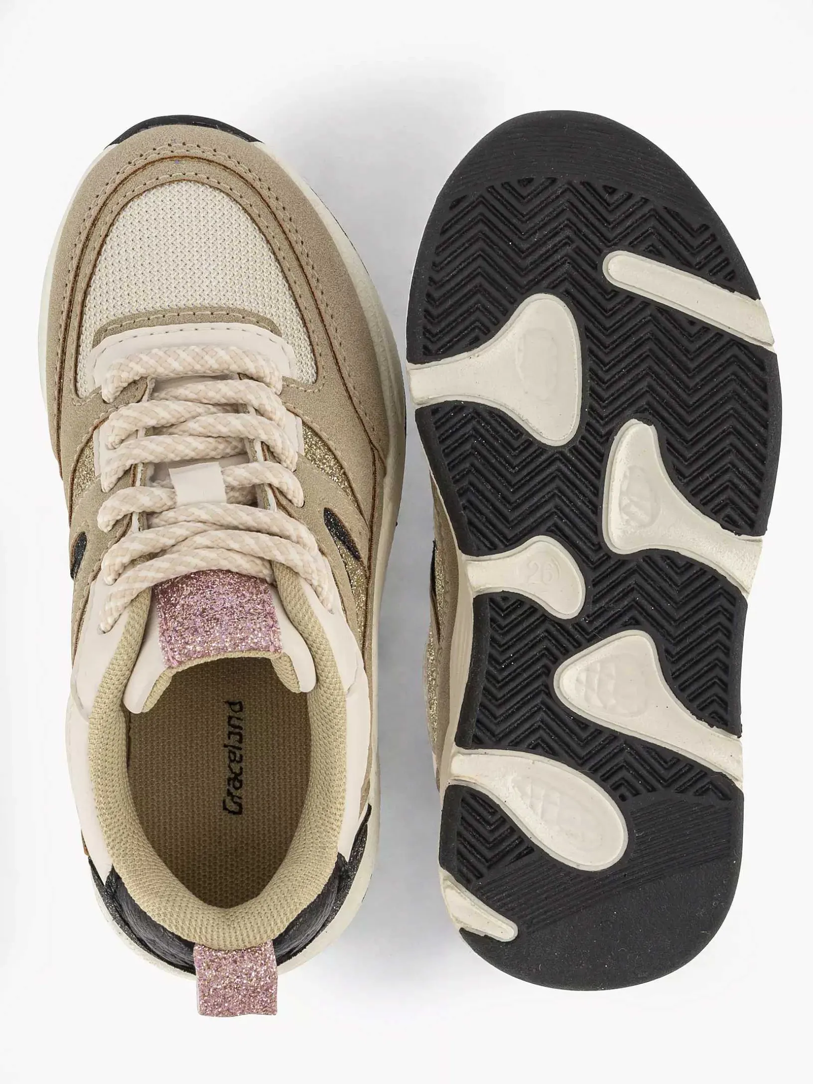 Zandkleurige Chunky Sneaker