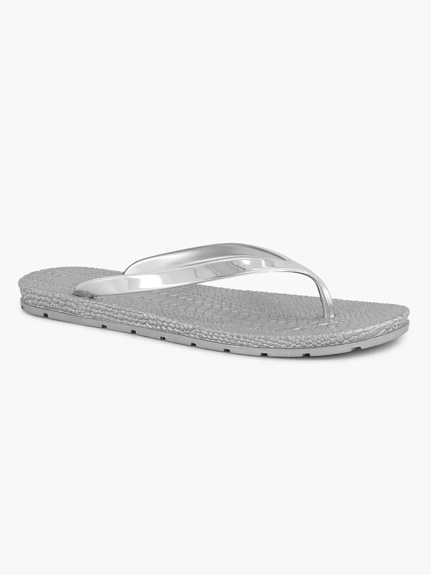 Zilveren Teenslipper