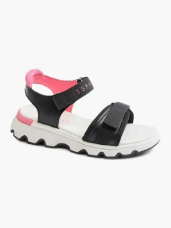 Zwarte Chunky Sandaal