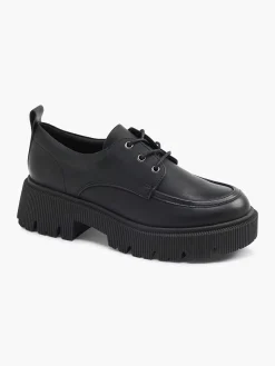 Zwarte Chunky Veterschoen