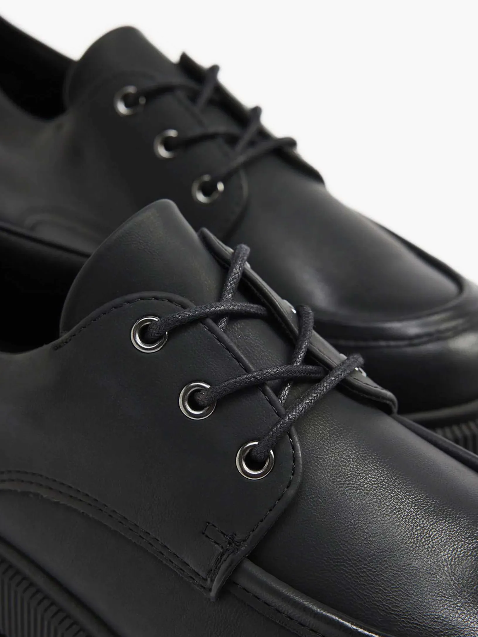 Zwarte Chunky Veterschoen