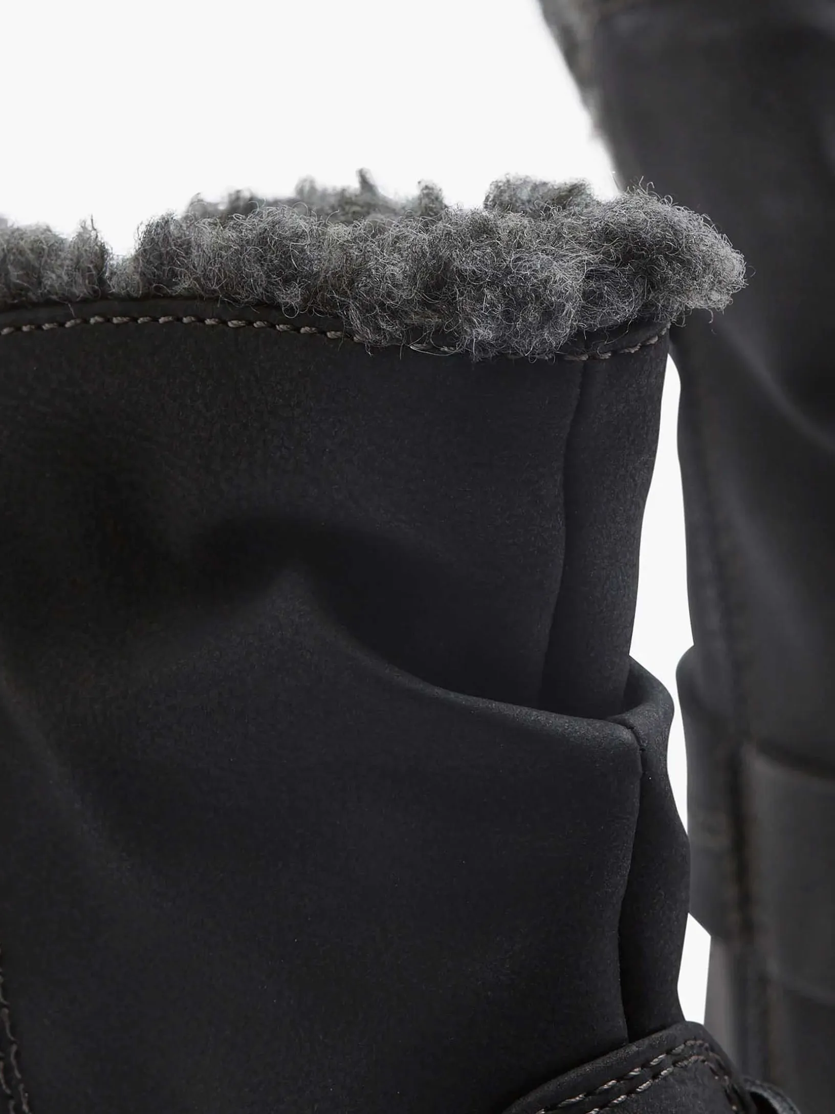 Zwarte Enkellaars Warm Gevoerd