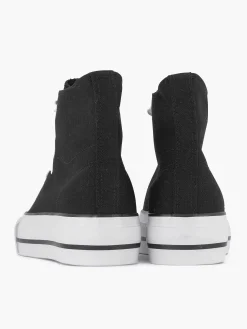 Zwarte Hoge Canvas Sneaker