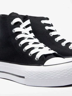 Zwarte Hoge Canvas Sneaker