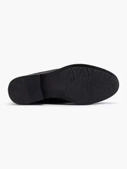 Zwarte Leren Chelsea Boot