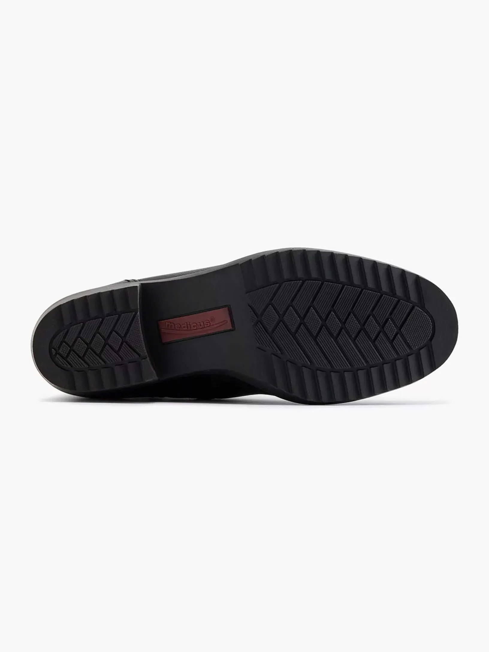 Zwarte Leren Comfort Enkellaars
