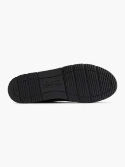 Zwarte Leren Comfort Sneaker