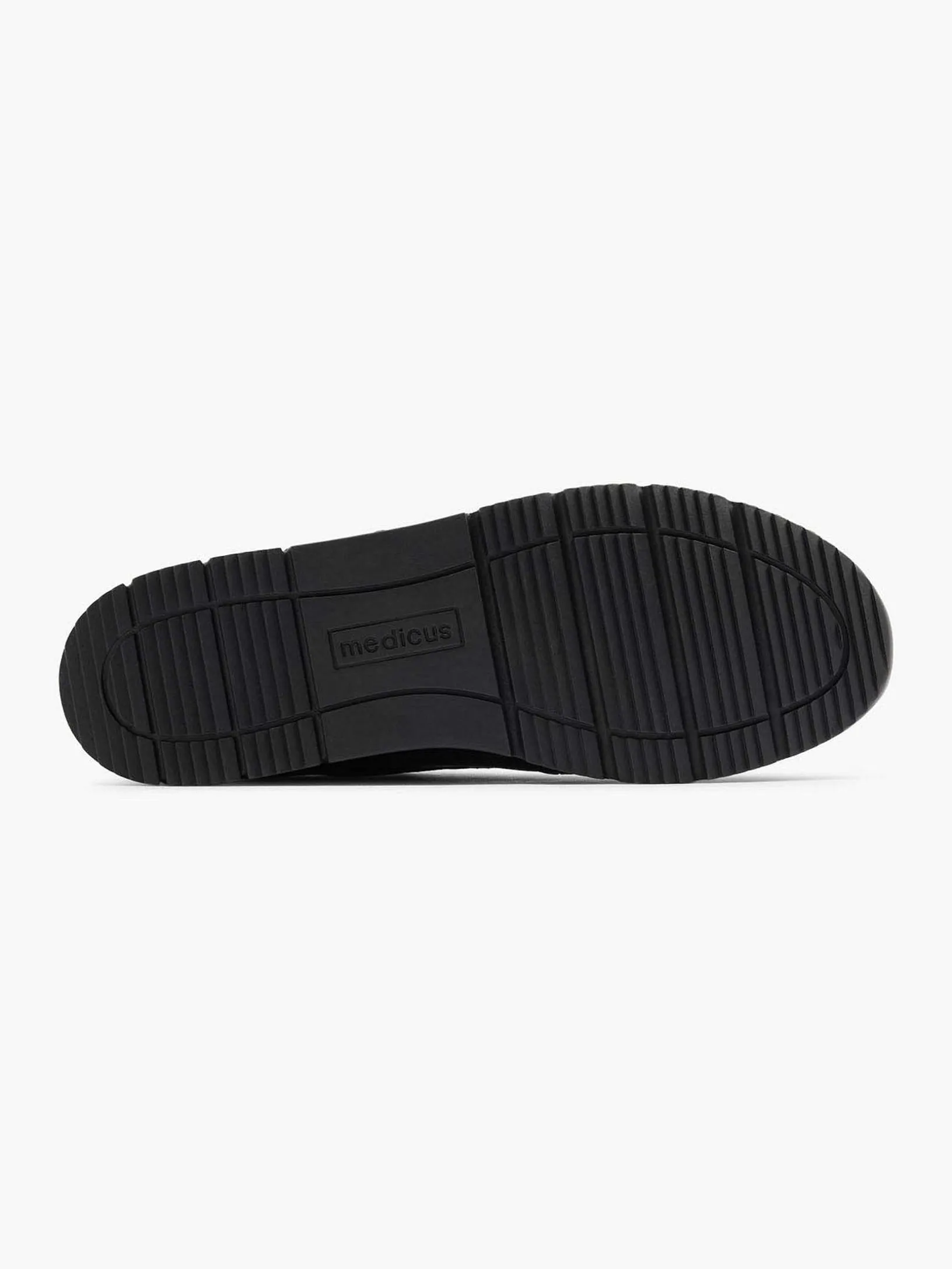 Zwarte Leren Comfort Sneaker