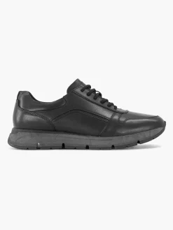 Zwarte Leren Sneaker