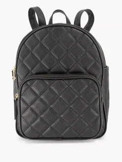 Zwarte Rugzak Doorgestikt