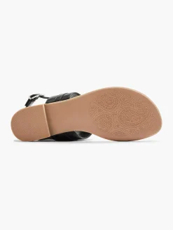 Zwarte Sandaal Sierketting