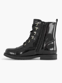 Zwarte Veterboot Lak